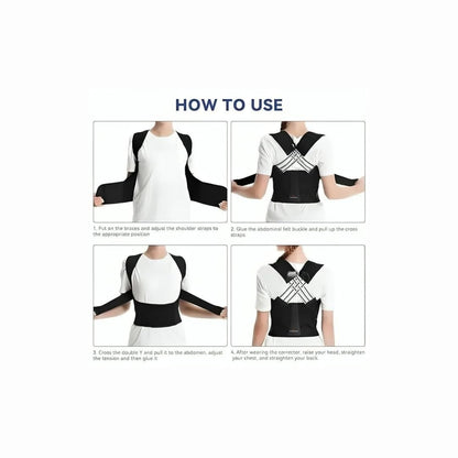 Adjustable Back Posture Corrector Belt – Pain Relief & Spine Support for Men and Women