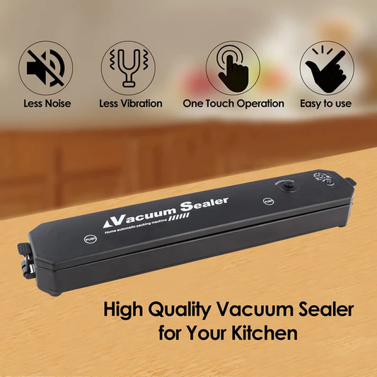 Vacuum Sealer Machine with 10 Vacuum Bags – Compact Food Preservation System